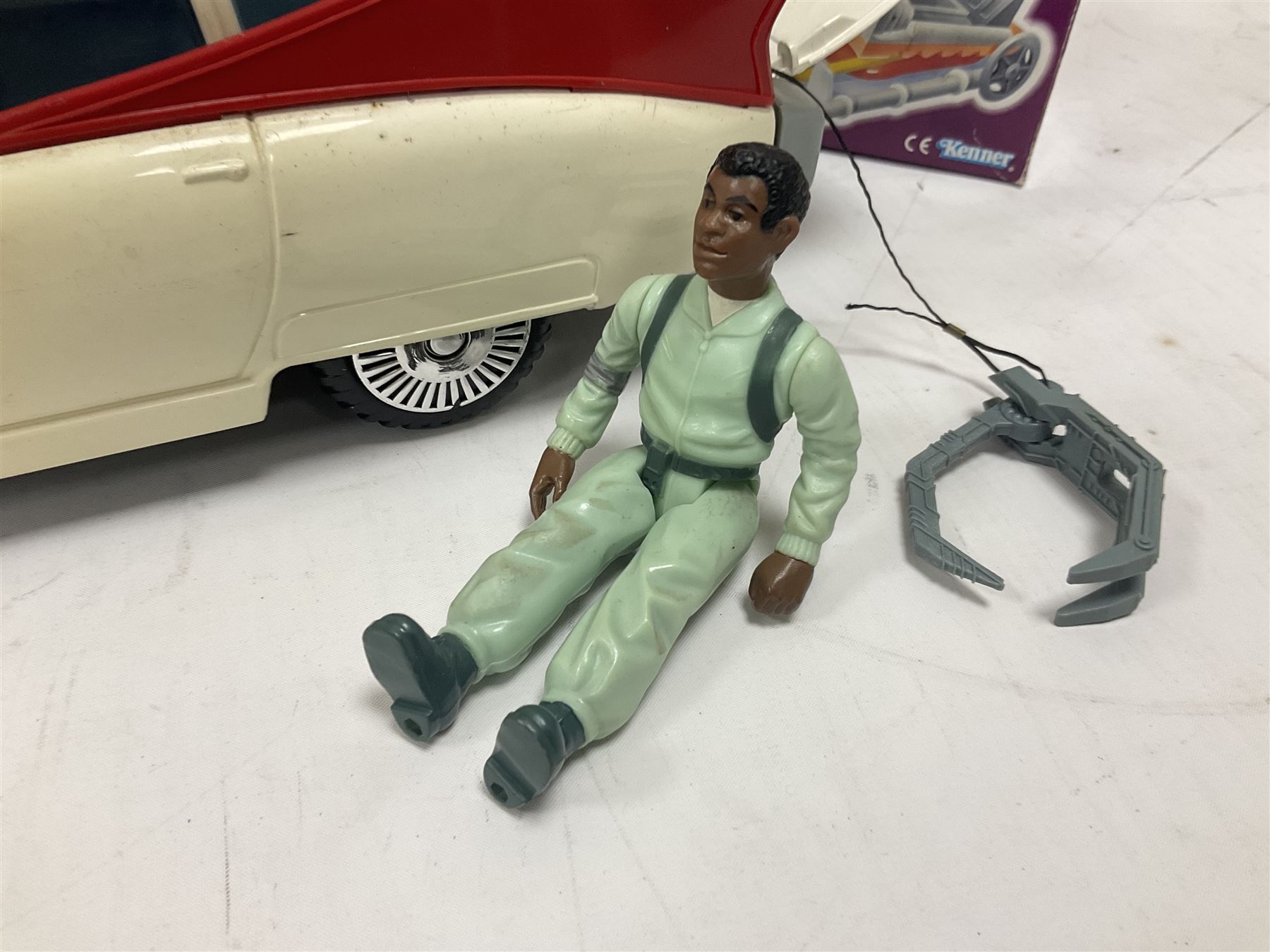 Ghostbusters - 'ECTO 1' car with two figures; ECTO-2 Vehicle, Highway Hunter Action Ghost Vehicle and Haunted Vehicles Air Sickness; all boxed; racing car with Egon Spengler driver; two 1984 Marshmallow Man figures; and four unopened carded/boxed figures etc