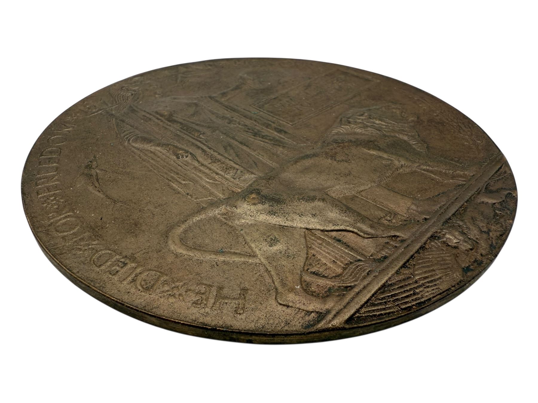 WWI death plaque for James Hartley Robertshaw, in original envelope 