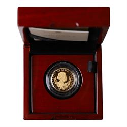 The Royal Mint United Kingdom 2022 'Her Majesty Queen Elizabeth II' quarter ounce fine gol...