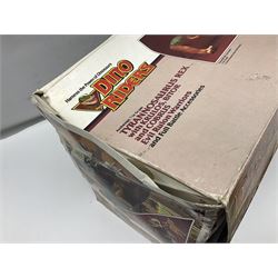 Dino-Riders, 1980s Tyco Action GT Toys, Tyrannosaurus Rex with Krulos, Bitor and Cobrus Evil Rulon Warriors; boxed