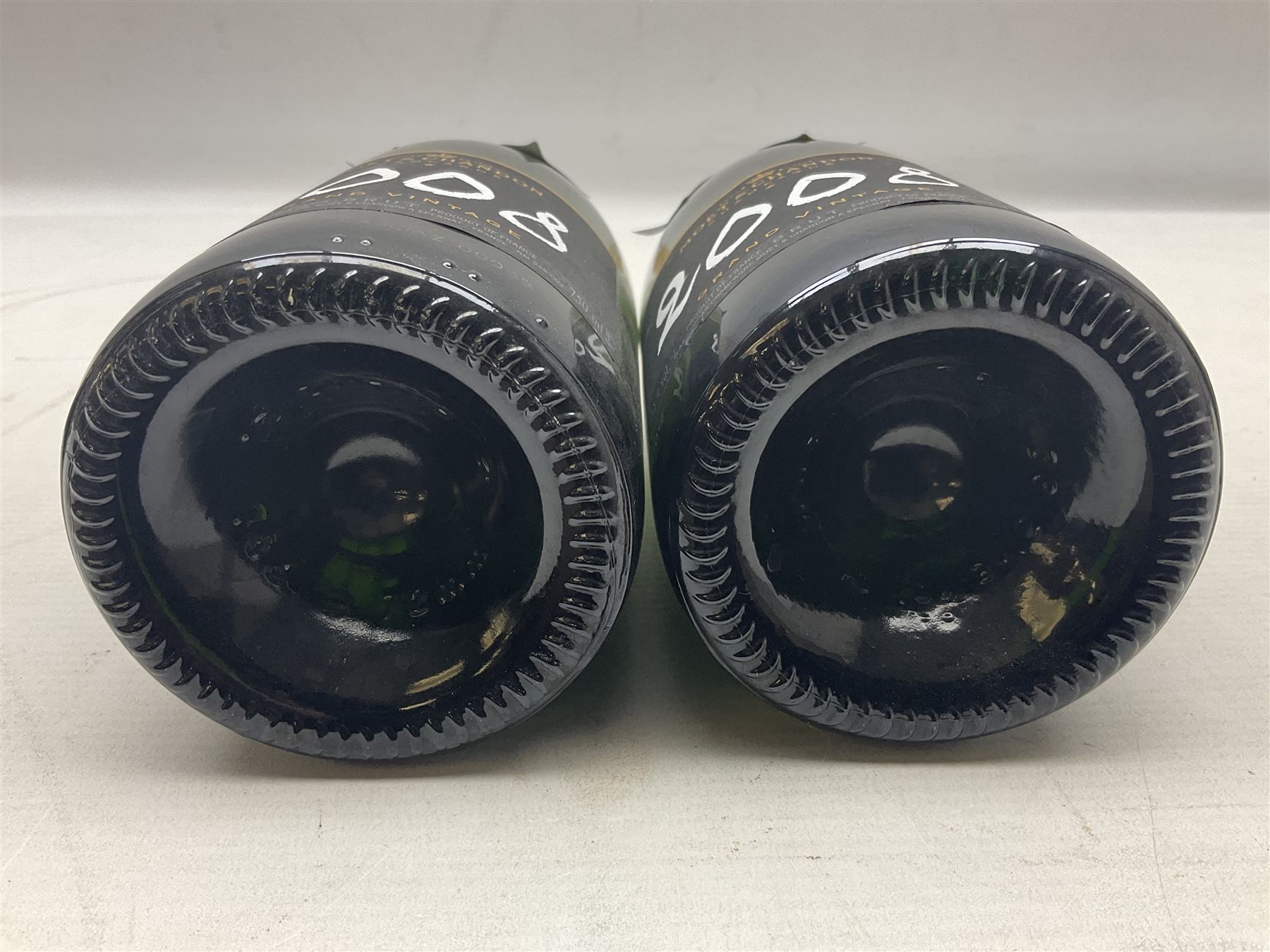 Moet & Chandon, 2008, grand vintage champagne, 750ml, 12.5%, two bottles