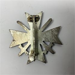 Four German awards c1957 - Knights Cross of the War Merit Cross, War Merit Cross 1st Class, Faithful Service Cross and Silver Wound badge (4)