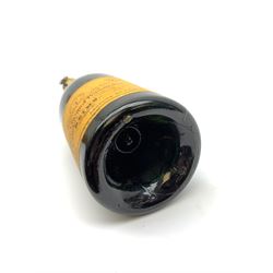 One bottle of Veuve Clicquot Ponsardin 1947 dry champagne, foil seal partially damaged, level below label