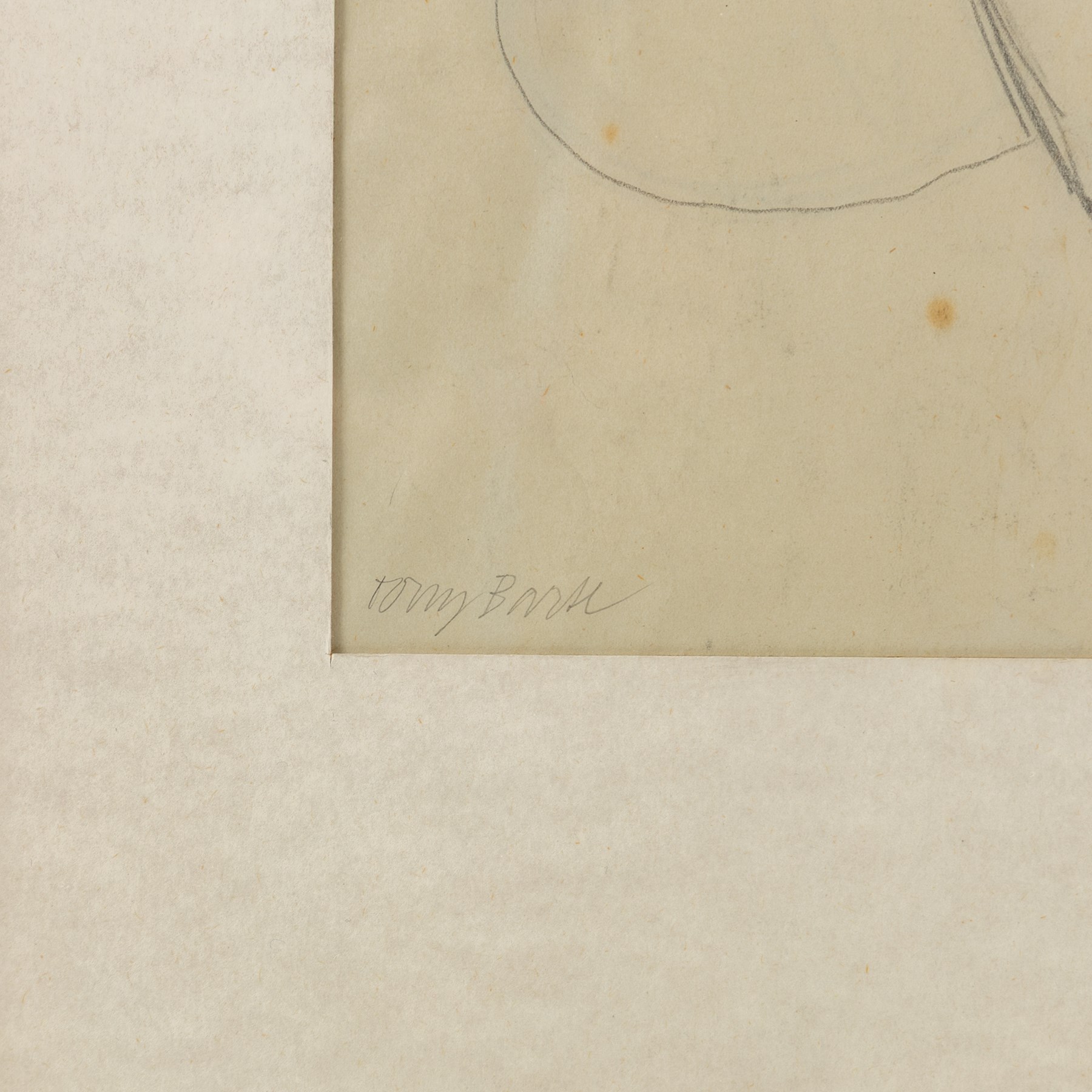 Tony Bartl (Czech 1912-1998): Portrait of an Elderly Woman and Female Nude, two pencil drawings signed max 34cm x 22cm (2)