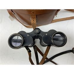 Three pairs of Carl Zeiss Jena binoculars, Jenoptem 10x50W, Jenoptem 8x30W and Deltrintem 8x30W, all cased (3)