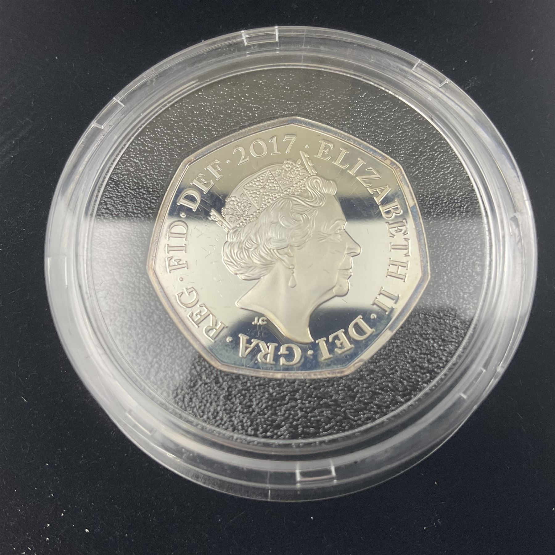 Three The Royal Mint United Kingdom silver proof piedfort fifty pence coins, comprising 2017 'Sir Isaac Newton', 2019 'A Celebration of Sherlock Holmes' and 'Celebrating the Life of Stephen Hawking', all cased with certificates 