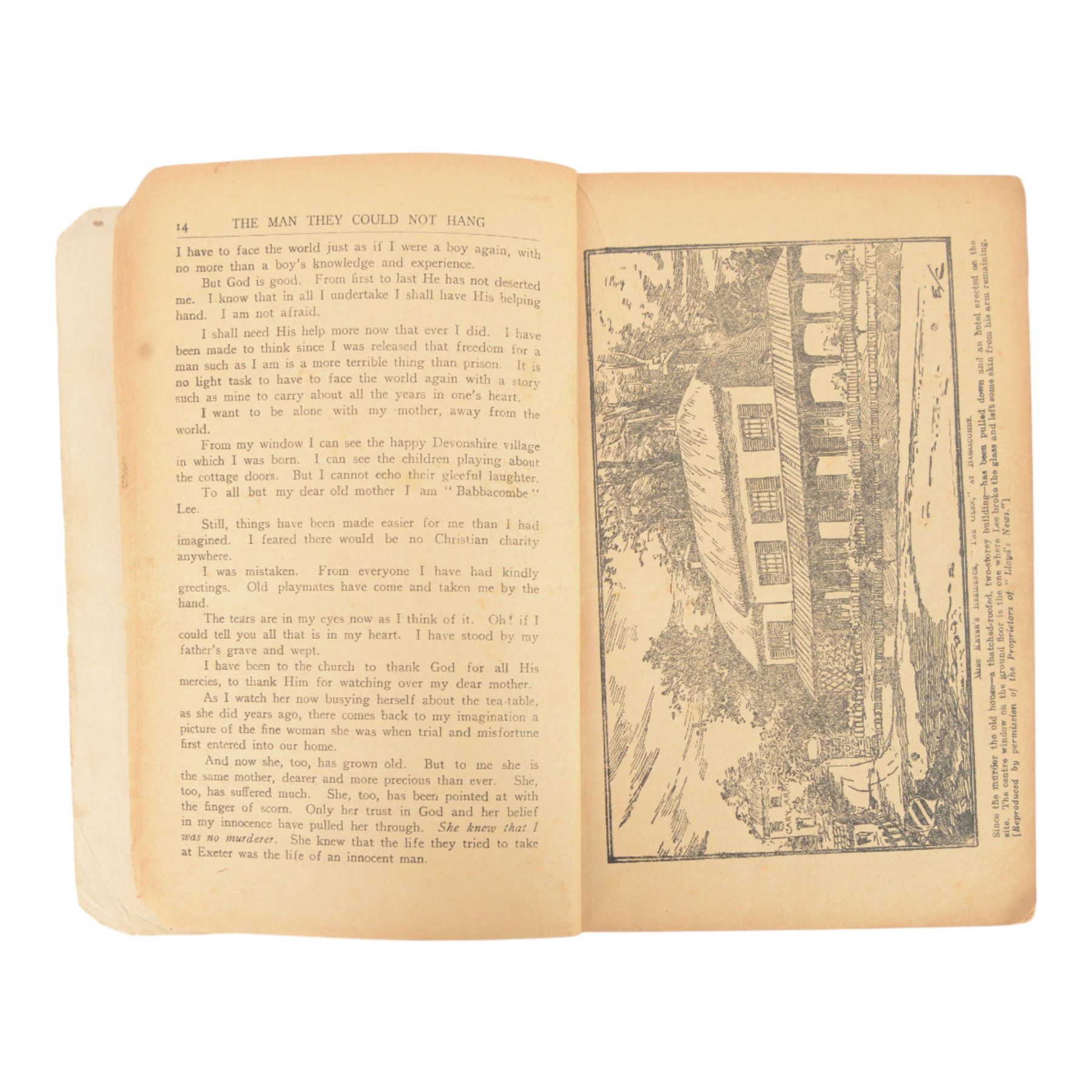 The Man They Could Not Hang, The Life of John Lee, told by himself, published C.Arthur Pearson, London, 1908 first edition

