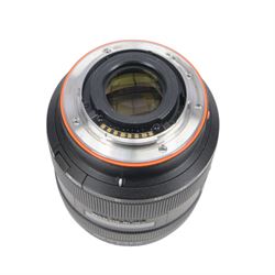 Sony Alpha A77 digital SLT camera body serial no. 0715628, with a Sony DT 2.8/16-50 SSM lens, serial no. 1810590, boxed with soft shell carry case, charger and instructions