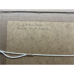 Cecil Arthur Hunt RWS RBA (British 1873-1965): 'Zermatt from the Matterhorn - Switzerland', watercolour signed and titled 25cm x 34cm