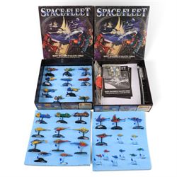 Games Workshop Space Fleet, classic space battle game, with painted figures, board and ins...