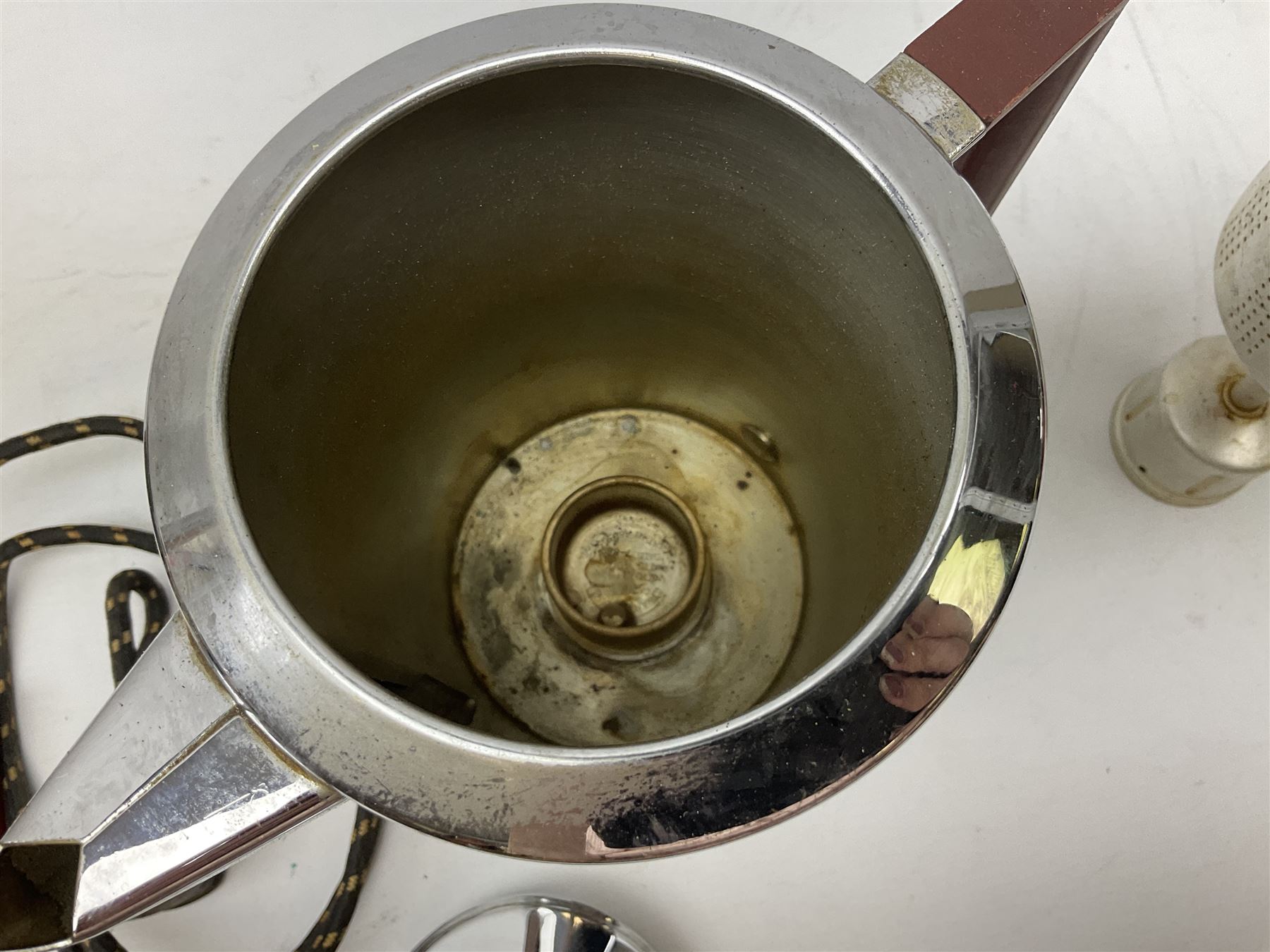 1930's design, chrome Swan electric kettle, by Bulpitt & Sons, Birmingham