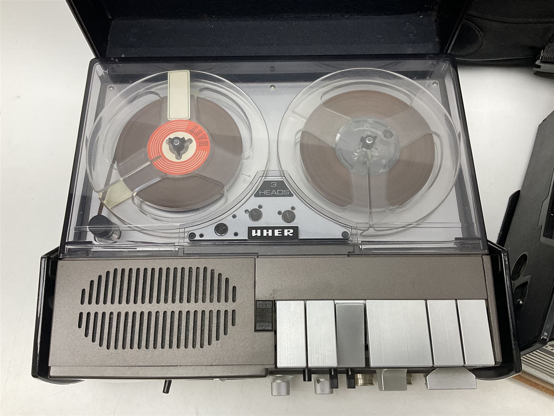 Uher 4100 Report-V professional tape recorder, with case, together with Uher 4000 Report professional tape recorder 