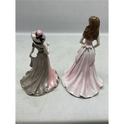 Ten Coalport figures, to include Language of Flowers, Marilyn, Token of Love,  I'll never forget you etc