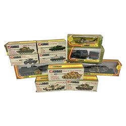 Corgi - eleven military vehicles comprising Nos. GS-10 Gift Set, 900, 901, 902, 903, 904, 905, 906, 907, 908 & 920; all boxed (11)