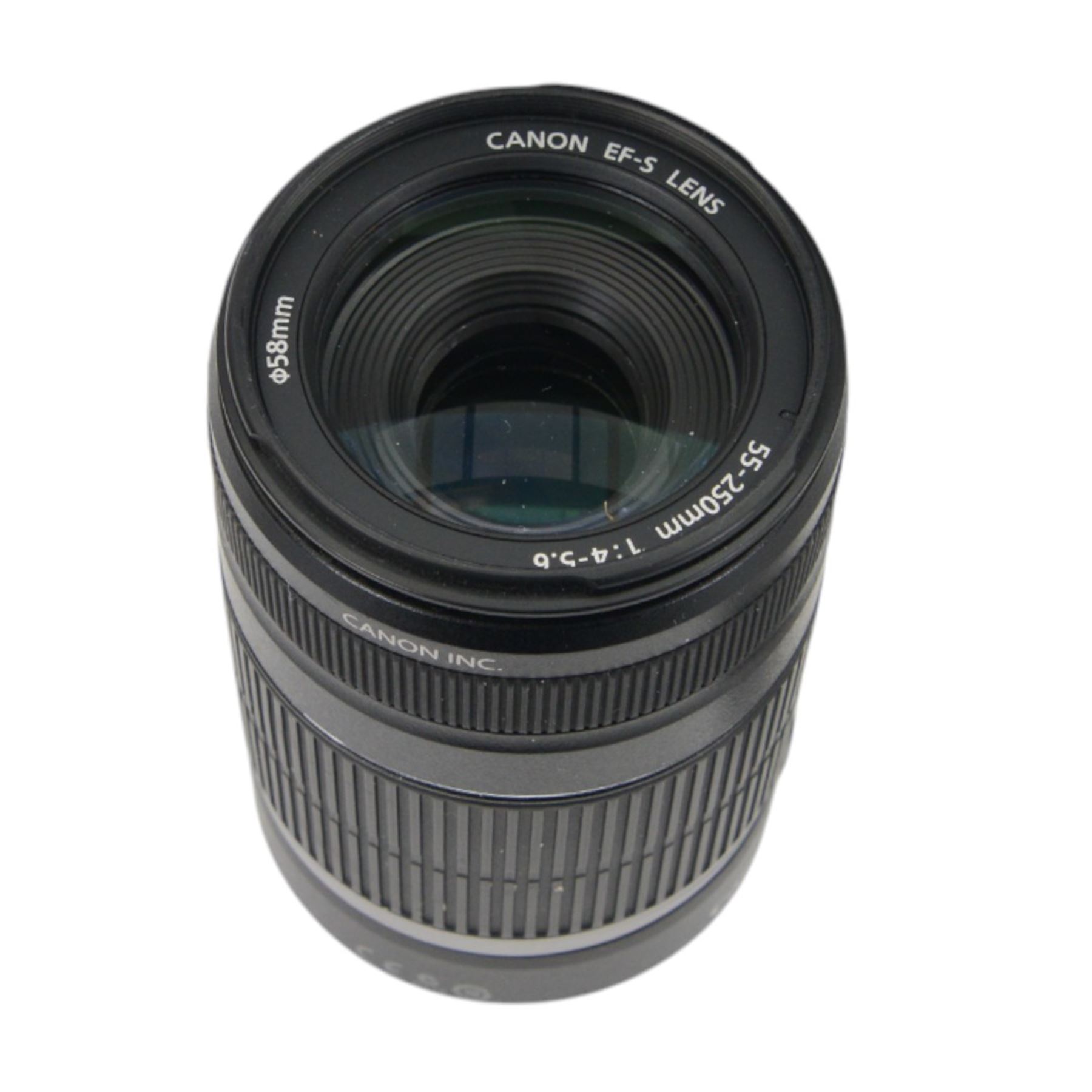 Canon EOS 600D DSLR camera body, with two lenses including Canon EFS 18-55mm IS Macro 0.25m.0/8ft and Canon EFS 55-250mm IS  zoom 1:4-5.6, in a soft shell carry case with charger, instructions and accessories