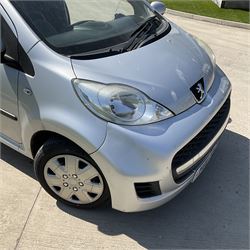 Peugeot 107, 998cc petrol YG11 TZC MOT - 15 February 2025, single key, V5 present, 105k miles - THIS LOT IS TO BE COLLECTED BY APPOINTMENT FROM DUGGLEBY STORAGE, GREAT HILL, EASTFIELD, SCARBOROUGH, YO11 3TX