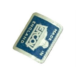 Ercol - pair of mid-20th century highback 'Windsor' chairs, curved top rail over six vertical spindles and shaped seat, on tapering cylindrical supports with stretchers