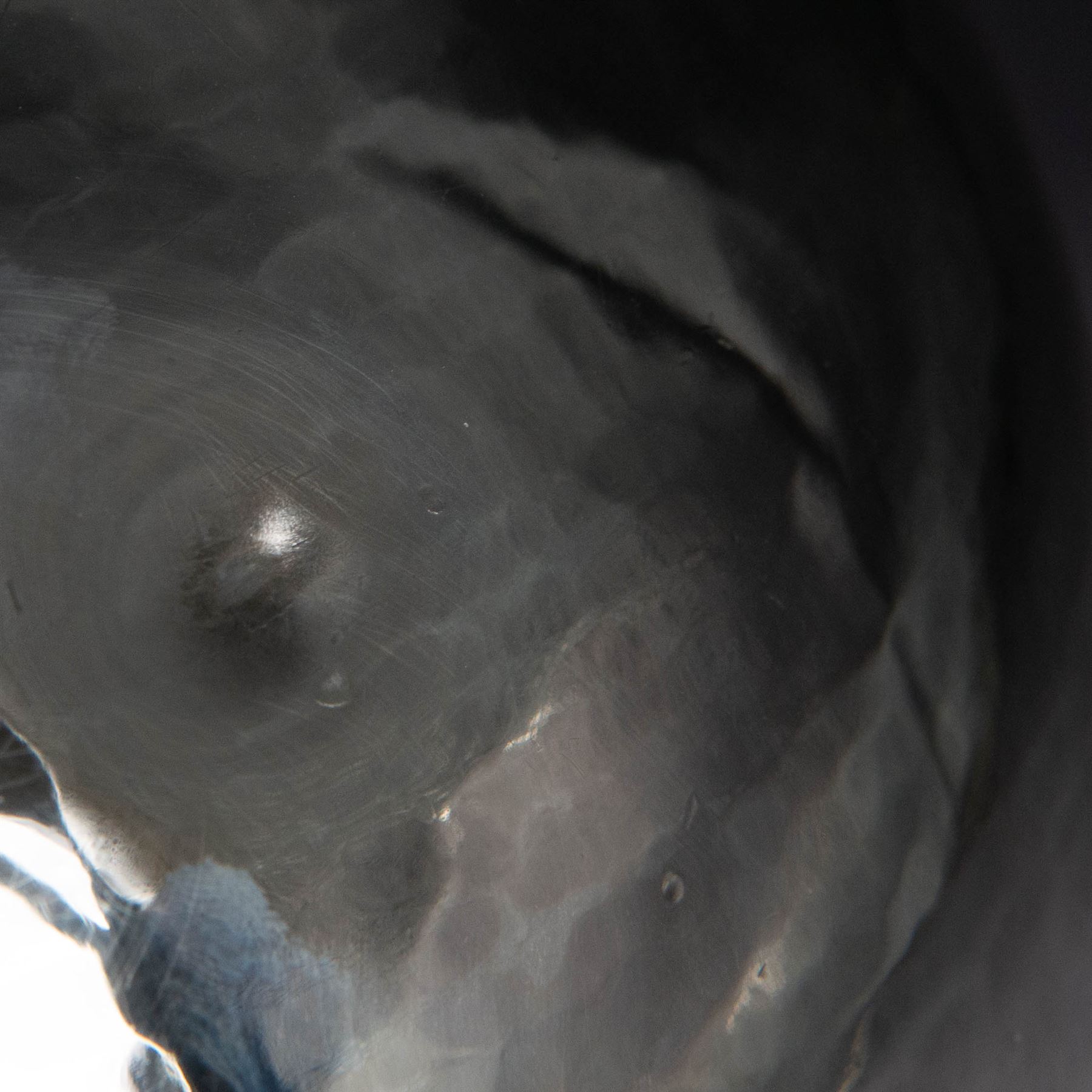 1930s silver bowl, of circular form with planished finish, upon a circular base, hallmarked C J Vander Ltd, London 1938, H12cm, D27cm