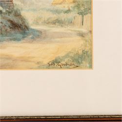 Sidney Valentine Gardner (Staithes Group 1869-1957): 'Magpie Cottage Welford on Avon', watercolour signed, titled verso 24cm x 34cm