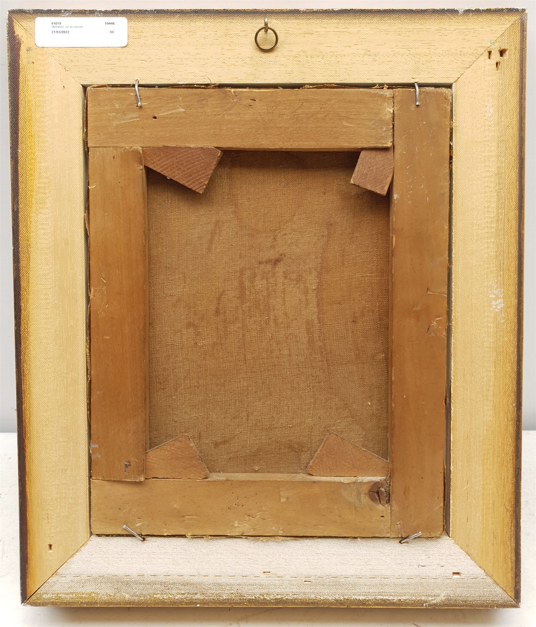 After Carlo Dolci (Italian 1616-1686): 'Mater Dolorosa' (Our Lady of Sorrows/Madonna), oil on canvas unsigned 26cm x 20cm