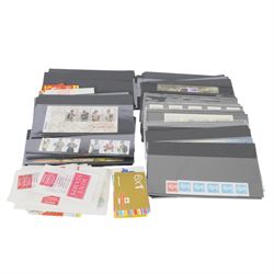 Queen Elizabeth II mint decimal stamp in presentation packs and booklets, all first class ...