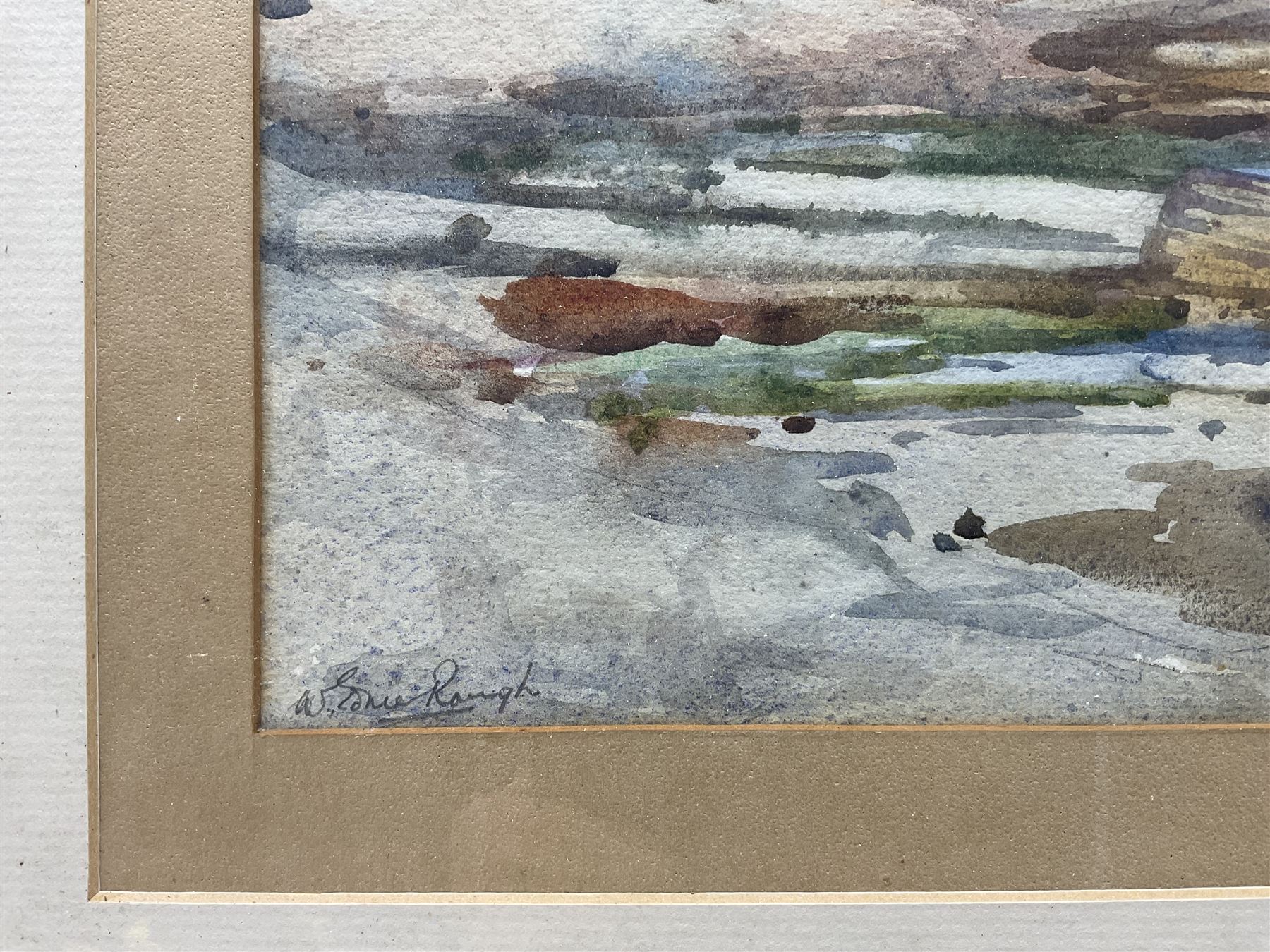 William Ednie Rough (Scottish 1892-1935): On the Coast of Scotland, watercolour signed 25cm x 35cm