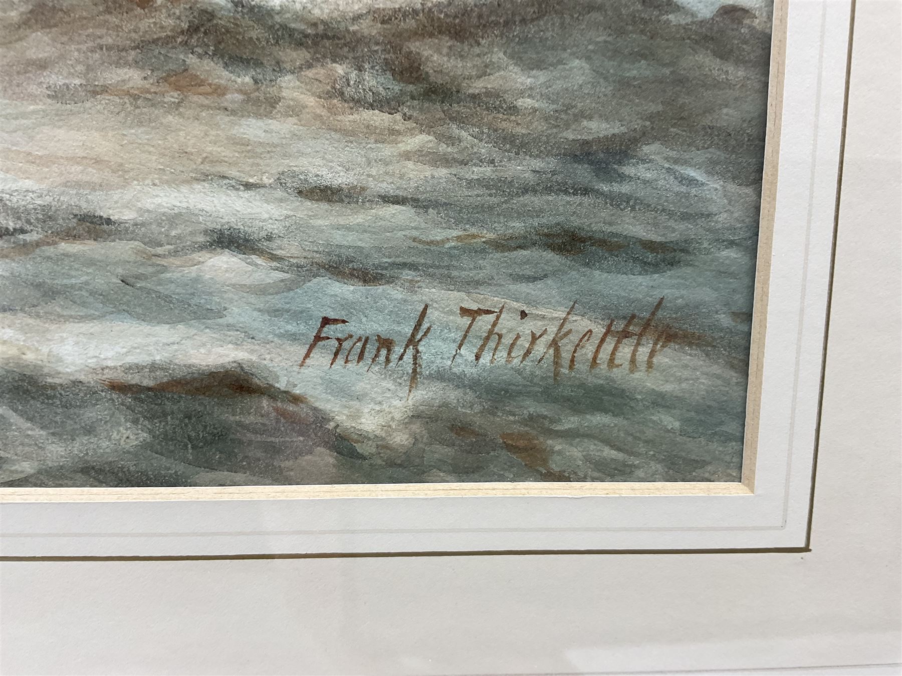 Robert Frank Thirkettle (British 1849-1916): Fishing Yawl and Steam Paddle Boat, watercolour signed 33cm x 47cm 
Provenance: private collection, purchased David Duggleby Ltd 29th November 2010 Lot 103