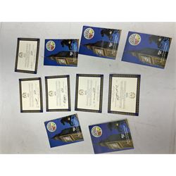 Six Lilliput Lane models from the 'Britain's Heritage' collection, comprising Hampton Court Palace, Tower Bridge, Tower of London, Buckingham Palace, Marble Arch and Big Ben, all boxed