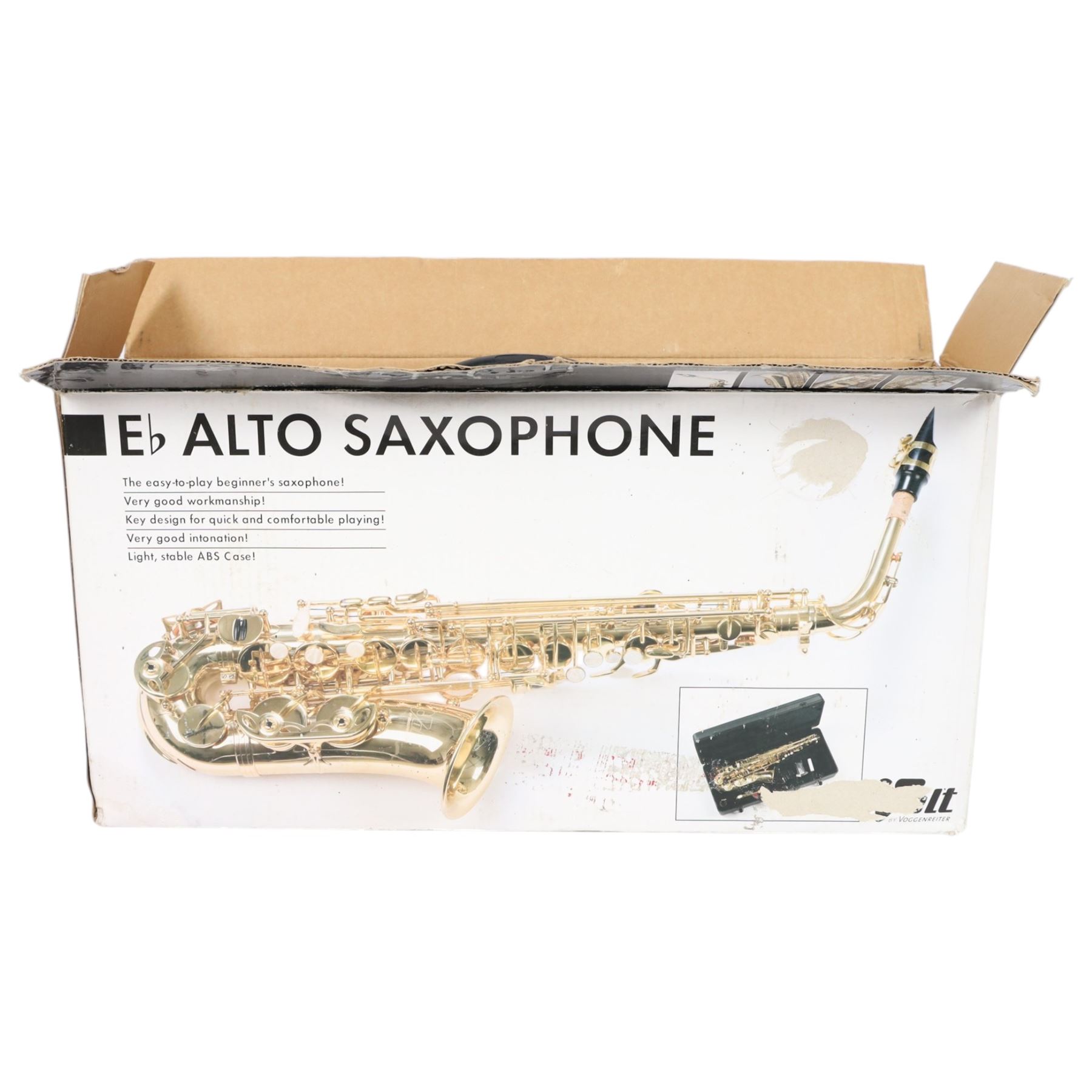 Volt Voggenreiter alto saxophone, contained within hard fitted carrycase and original box