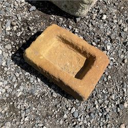 Set of four small shallow stone troughs  - THIS LOT IS TO BE COLLECTED BY APPOINTMENT FROM DUGGLEBY STORAGE, GREAT HILL, EASTFIELD, SCARBOROUGH, YO11 3TX