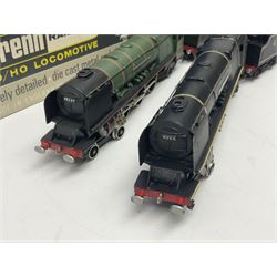 Wrenn '00' gauge - two Princess Coronation (Duchess Class) 4-6-2 locomotives - 'City of Birmingham' No.46235 in BR Green; boxed with tender and instructions; and 'City of Stoke-on-Trent' No.6254 in LMS lined black with associated plain blue box (2)