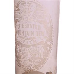 Robertson Sanderson's Mountain Dew oversized whisky advertising bottle, H70cm