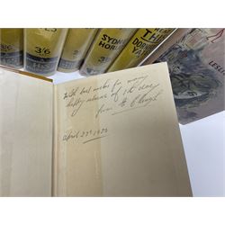 Collection of Hodder and Stoughton yellow jacket version books, to include Sydney Horler, George Goodchild, Dornford Yates, Leslie Charteris etc 