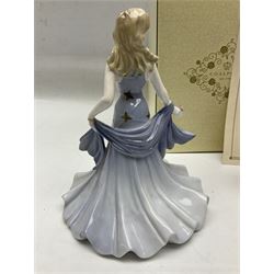 Two Coalport Ladies of Fashion figures, Shirley and Lorraine, both with original box, together with Royal Doulton figure, Carman from Opera Heroins Collection, with certificate of authenticity 