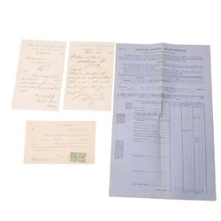 York interest - collection of 18th/19th century vellum indentures, wills and probate documents relating to the City of York and York families, including colonial and missionary interest with Reverend James Beale, formerly of York and late of Sierra Leone, clerk, probate 1857, John Allanson Bulmer, formerly of Ceylon and late of York, and Charles William Marshall of Bengal, India, manager of the Bengal Silk Company, together with other York legal and family papers, many retaining original seals and stamps, in one box