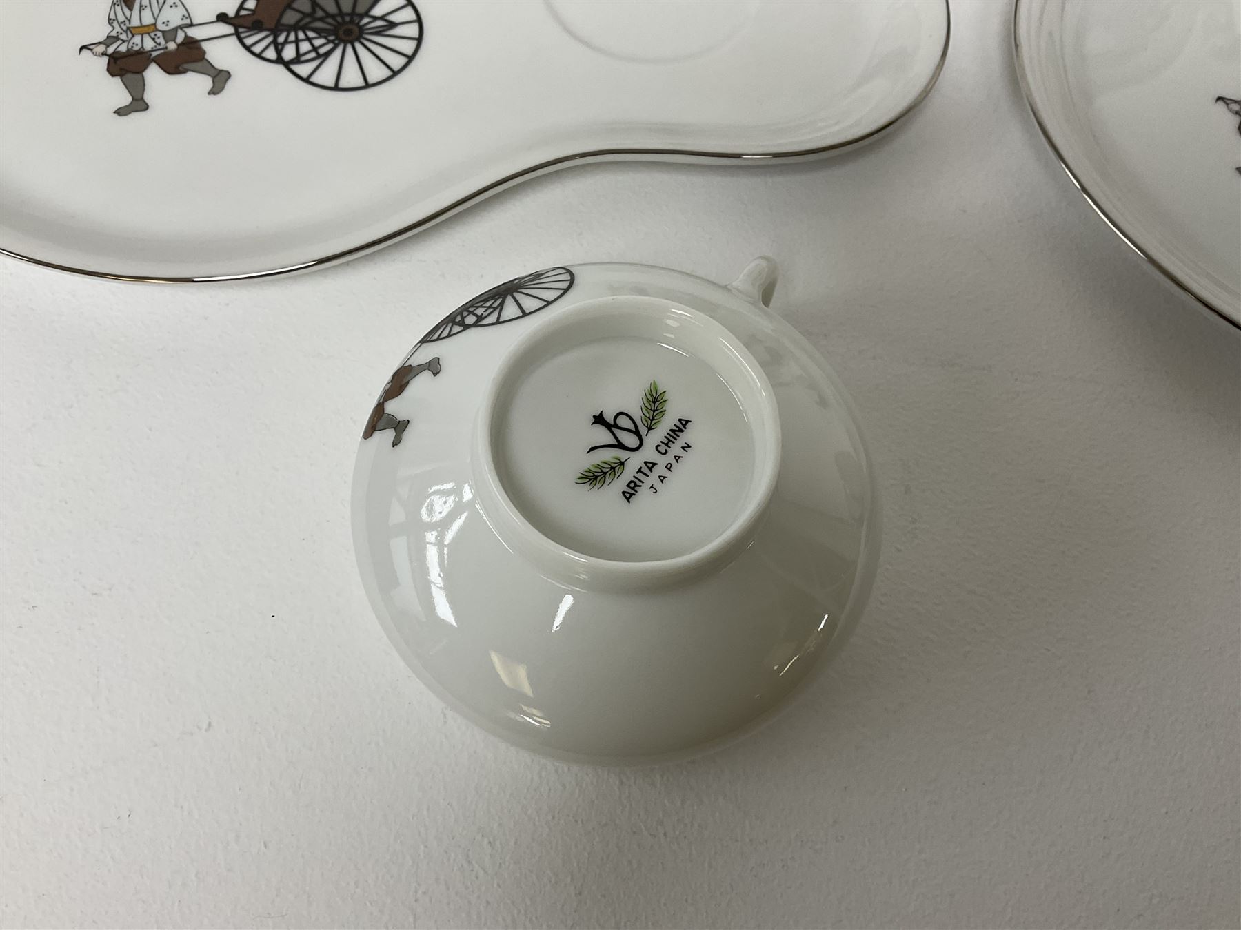 Japanese Arita China tea service for four