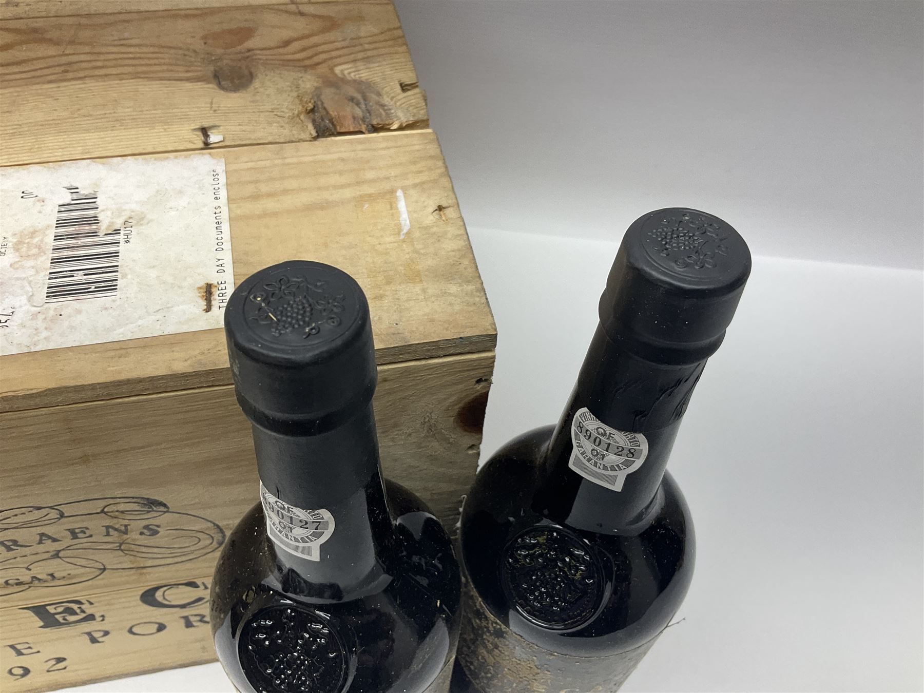 Fonseca, 1992 vintage port, twelve bottles, cased, 75cl 20.5% vol