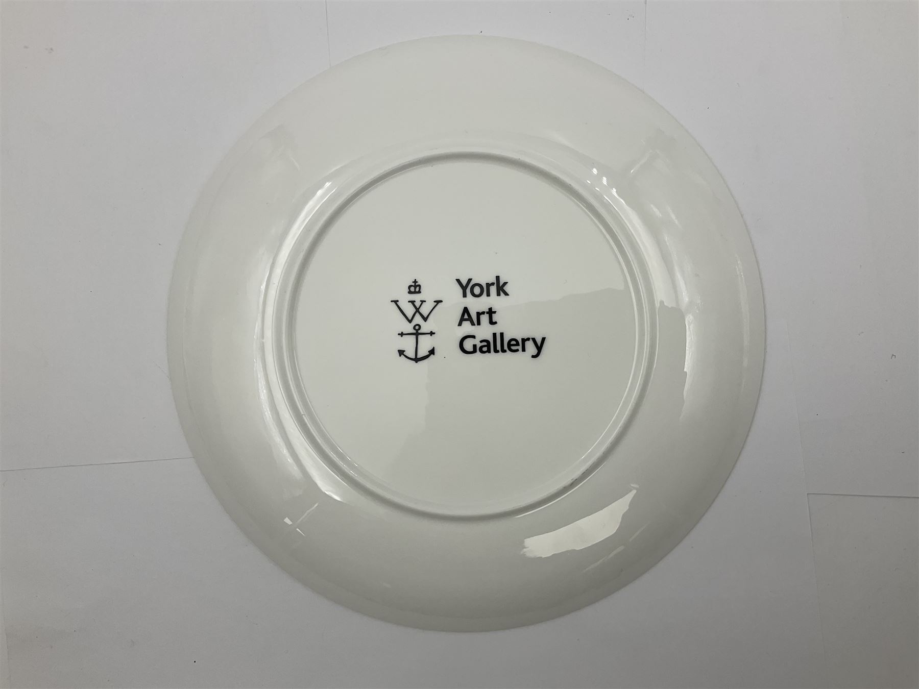 Grayson Perry (British 1960 -): ‘100% Art’, set of three ceramic plates, each with artist's seal printed to base and individually marked either with York Art Gallery, Sainsbury Center or The Holburne Museum