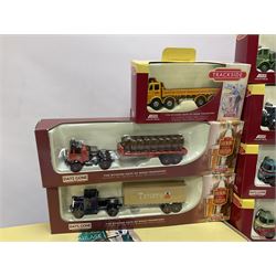 Corgi/Lledo - twenty six mostly ‘Trackside’ 1:76 scale model die-cast vehicles to include Corgi limited edition DG198001 Scammell Contractor Trailer & Transformer Load; together with Lledo Trackside Eddie Stobart ES1002 2 Piece Tin Plate Depot & AEC Platform Trailer; all in original boxes (27) 