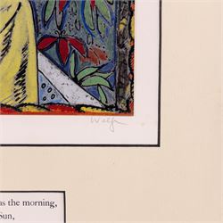 Edward Harris Wolfe (South African 1897-1982): 'Song of Songs', set of twelve limited edition lithographs on silvered paper each signed and numbered 228/250 in pencil, 36cm x 26cm, in matching frames (12)