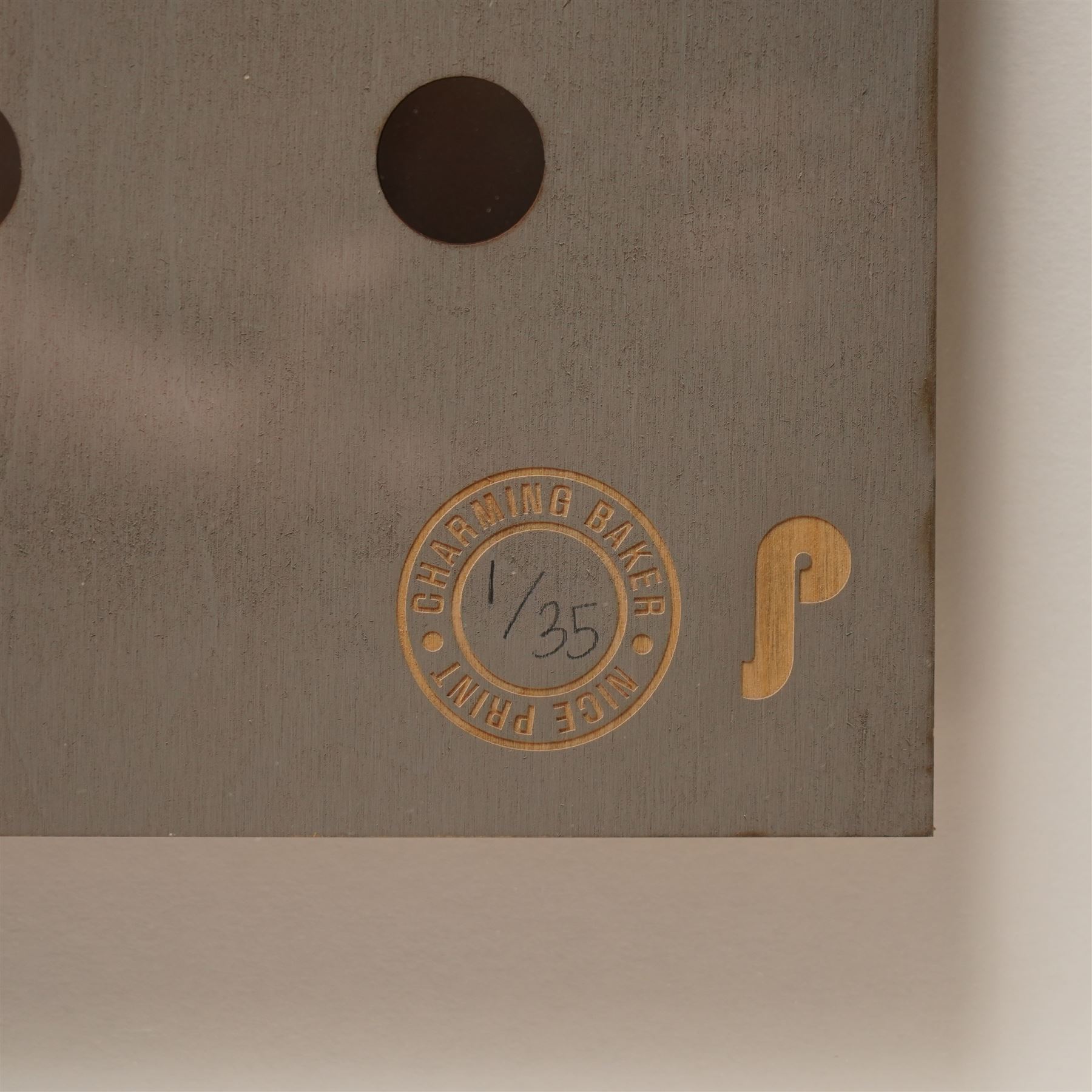 Charming Baker (British 1964-): ‘Live Everyday Like Your Hair is on Fire’, screenprint in colours on birch plywood signed and numbered 1/35 in pen pub. by Jealous Gallery & Print Studio, London, with their and the artist's incised stamps 104cm x 82cm