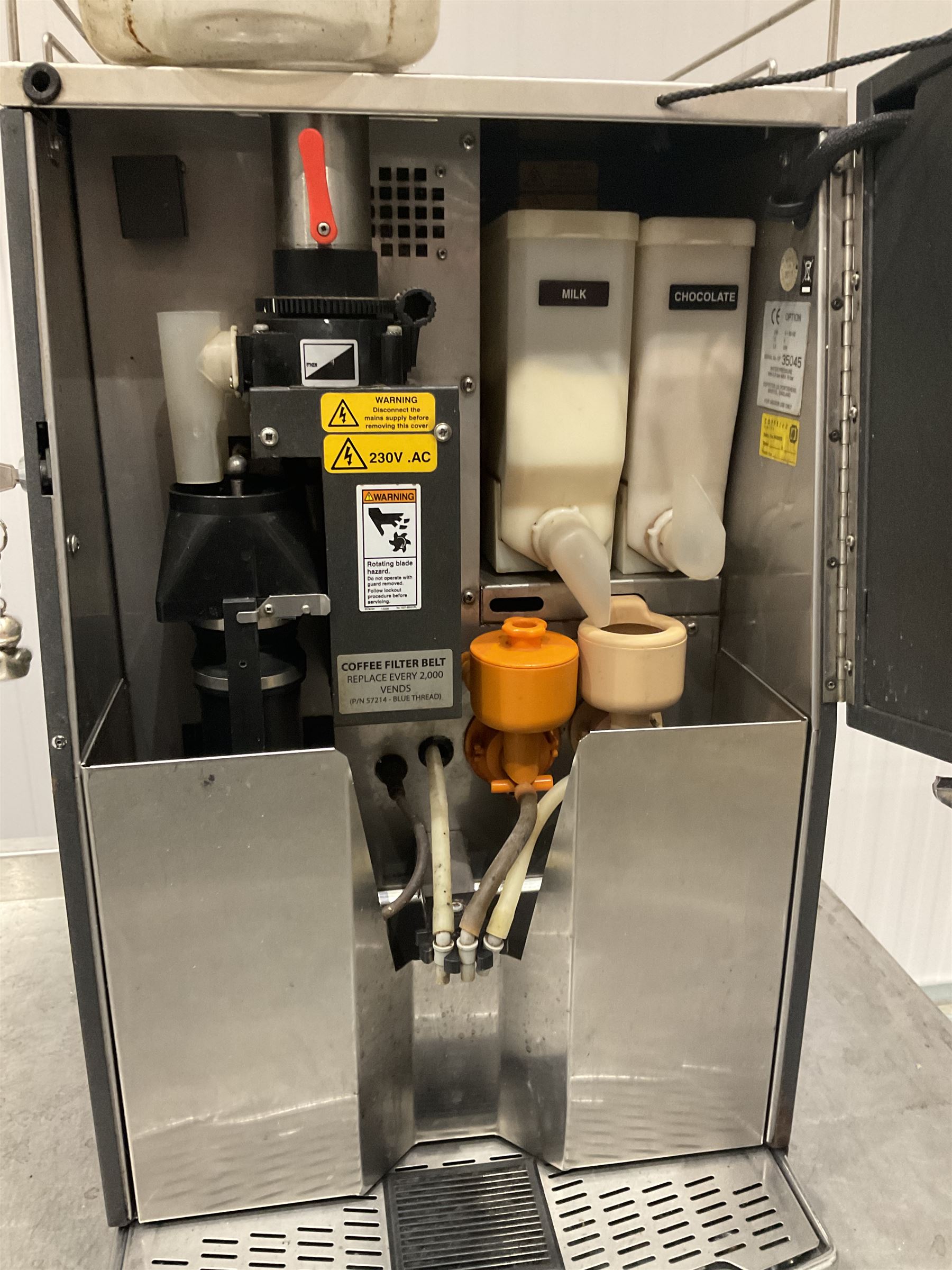 CoffeTek coffee and hot drinks vending machine - not working/spares or repairs THIS LOT IS TO BE COLLECTED BY APPOINTMENT FROM DUGGLEBY STORAGE, GREAT HILL, EASTFIELD, SCARBOROUGH, YO11 3TX