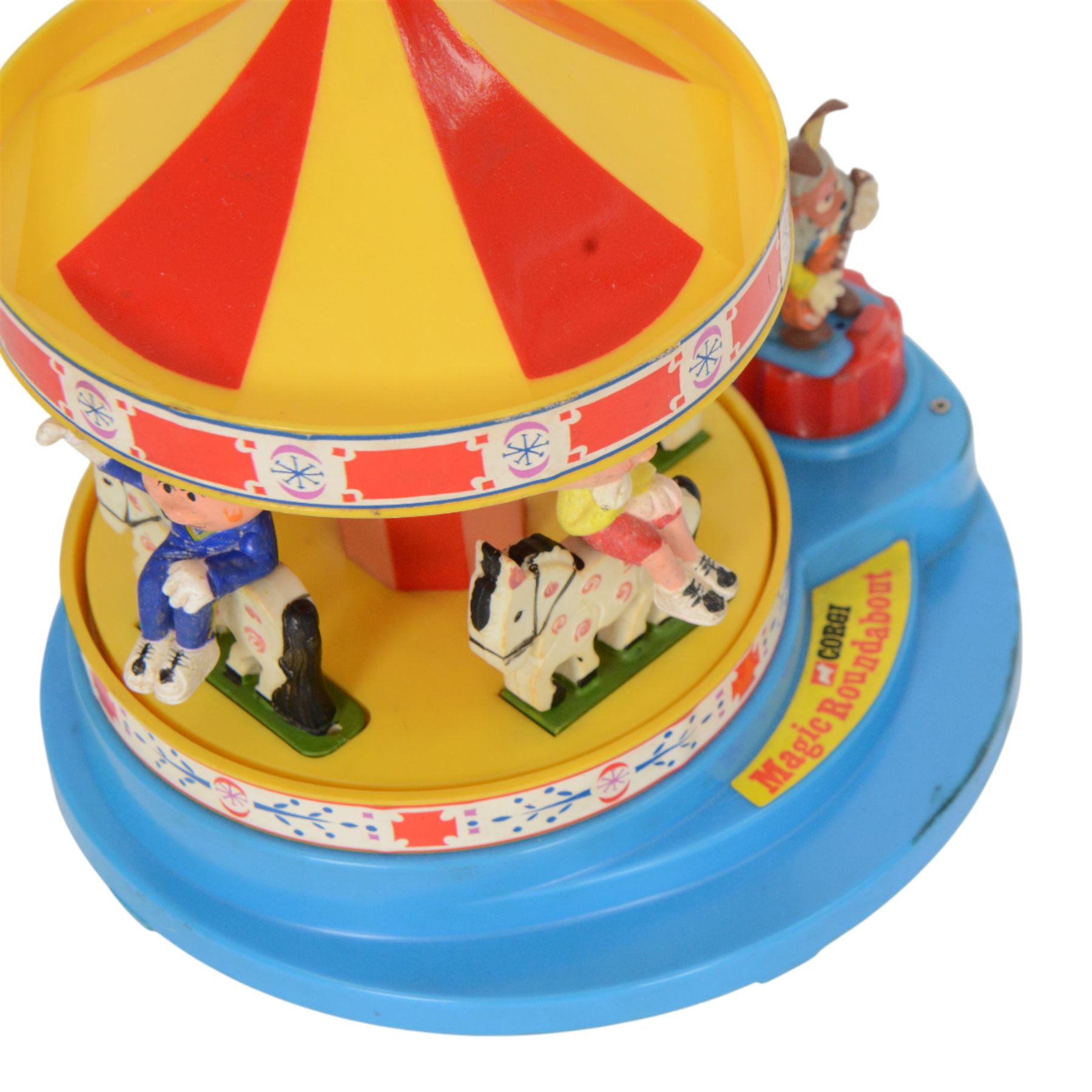 1970s Corgi Magic Roundabout musical carousel no. 852,  modelled with five figures, boxed