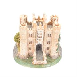 Five Lilliput Lanes, comprising Big Ben, Edinburgh Castle, London Bridge, Hampton Court and Round Tower, all with original boxes  