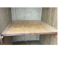 Late Victorian walnut triple combination wardrobe, projecting moulded and dentil cornice, central shaped bevelled mirror glazed door, cartouche and curled leaf carved panels over figured walnut veneered panels, fitted with drawer to base, on bracket feet