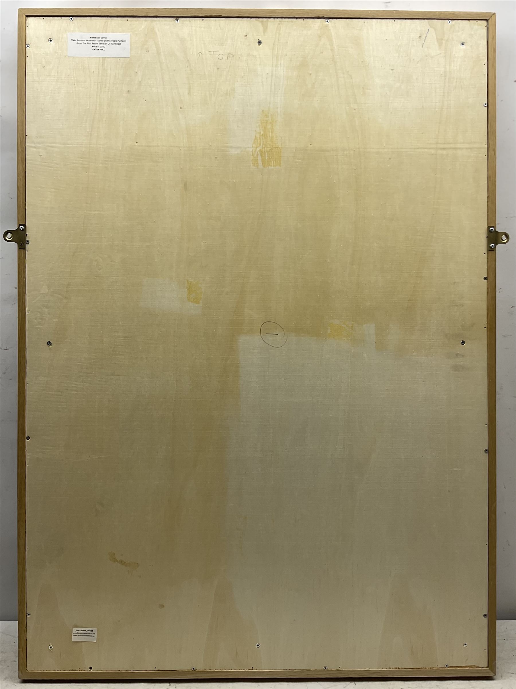 Joy Lomas (British Contemporary): The Rotunda Ceiling - Scarborough, oil on canvas signed, title label verso 100cm x 70cm