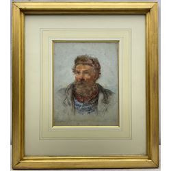 John Murray Drummond (Scottish 1802-1889): Portrait of a Fisherman, watercolour signed 27cm x 21cm