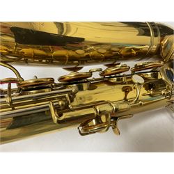 French Henri Selmer 1935 Radio Improved Tenor B flat Saxophone No 20344, with a velvet lined hard case
One of only 550 produced in that year