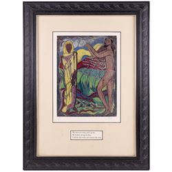 Edward Harris Wolfe (South African 1897-1982): 'Song of Songs', set of twelve limited edition lithographs on silvered paper each signed and numbered 228/250 in pencil, 36cm x 26cm, in matching frames (12)