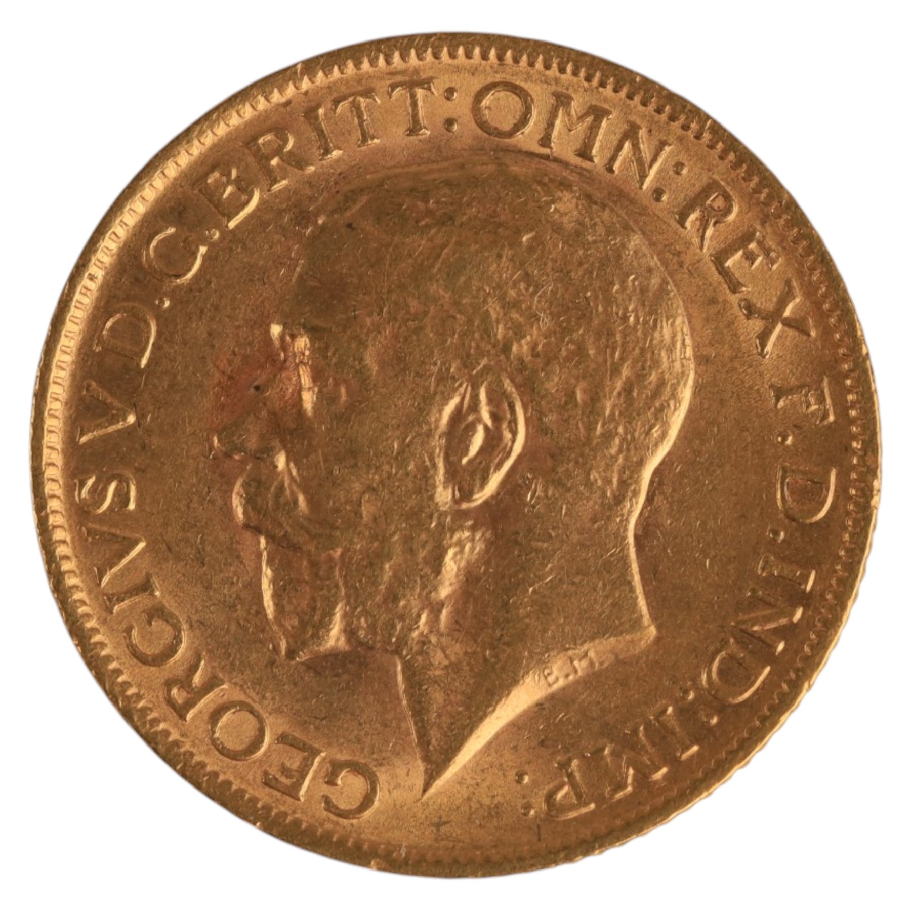 King George V 1914 gold full sovereign coin